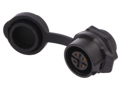 Conector Circular Soclu 16mm 4 Pin Aurit foto