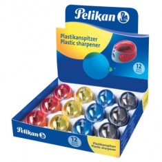 Ascutitoare plastic cu container, Diverse Culori, prezentare in cutie