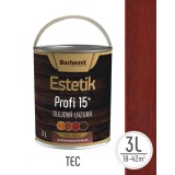 Lazura lemn Bochemit Estetik Profi 3l, tec, 18-42mp, protectie 15 ani+