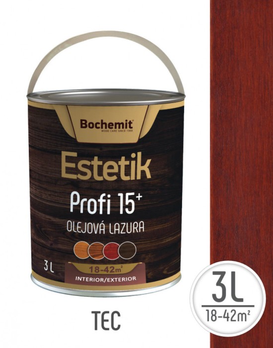 Lazura lemn Estetik Profi 3l tec &ndash; protectie avansata UV