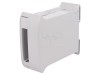 Carcasa ITALTRONIC pentru Raspberry Pi B+ cu Montare Sina DIN, ABS/Policarbonat, Gri, 45x101x120mm