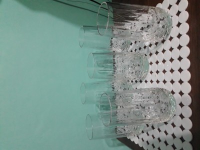 Set 6 Pahare Apă , Cristal Bohemia, 370 ml foto