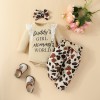 Compleu cu body crem pentru fetite - Daddy and Mummy (Marime Disponibila: 9-12, Superbaby