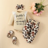 Compleu cu body crem pentru fetite - Daddy and Mummy (Marime Disponibila: 9-12