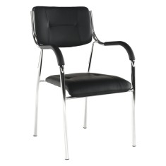Scaun stivuibil negru Ilham 52x55x85 cm