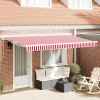 VidaXL Material de &icirc;nlocuire pentru marchiză pentru cadru de 4x2 m Roșu și Alb