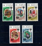 Nicaragua 1980 - Jocurile Olimpice, sport, supratipar rosu, serie neuzata