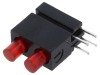 LED Roșu 3mm 20mA 100&deg;