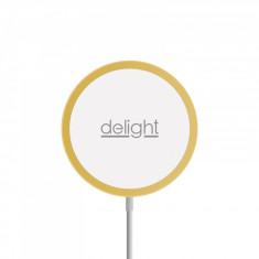 Delight - Platformă magnetică de &amp;icirc;ncărcare fără fir &amp;ndash; Type C - auriu foto