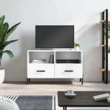 Comoda TV, alb extralucios, 80x36x50 cm, lemn prelucrat GartenMobel Dekor, vidaXL