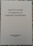 Aspecte sociale in epigrama si cugetarea romaneasca - Victor Macarevici// dedicatie si semnatura autor
