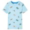 Tricou pentru copii, albastru deschis melanj, 92 11884