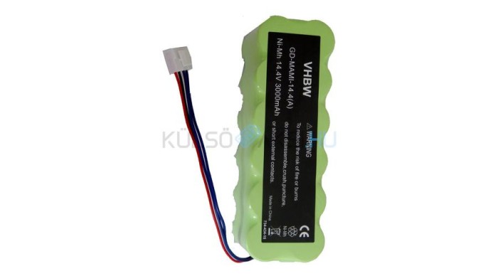 VHBW Baterie Mamirobot 12SC3000S1P for - 3000mAh, 14.4V, NiMH