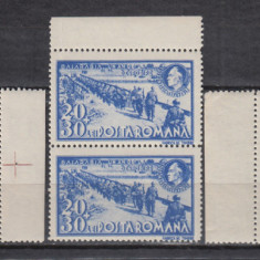 ROMANIA 1942 LP 148 II IMAGINI BASARABIA PERECHE MNH