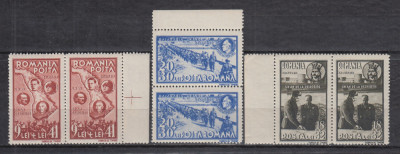 ROMANIA 1942 LP 148 II IMAGINI BASARABIA PERECHE MNH foto