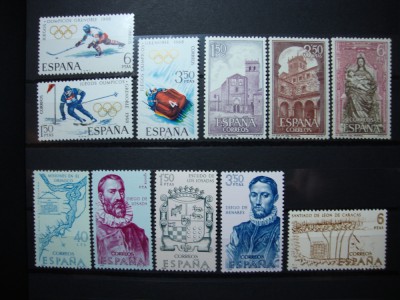 SPANIA 1968 SERII MNH foto