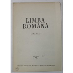 LIMBA ROMANA , NR. 1 , CONTINE : NOTE LEXICALE SI ETIMOLOGIE de MIHAI MITU , 1976
