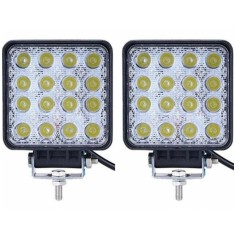 Set 2 x Proiector LED auto offroad 48W