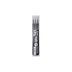 Pachet 12 buc set 3 Rezerve Roller Frixion Ball Pilot 0.5 mm varf fin Rezerva roller Pilot Frixion Clicker 0.5 mm 3 bucati/set negru