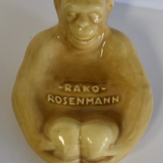 Vide-poche din ceramica smaltuita - Maimuta Rako Resenmann - Art Deco