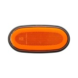 Lampa gabarit laterala ovala LED NEON galbena 12V-24V, 21 LED, Breckner