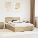 Cumpara ieftin Cadru de pat Stejar Sonoma 140 x 190 cm Lemn prelucrat
