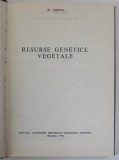 RESURSE GENETICE VEGETALE , 1981