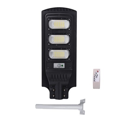 Lampa solara, cu telecomanda si suport prindere, 300W foto