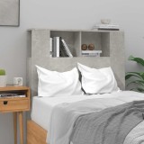 VidaXL Tăblie de pat cu dulap, gri beton, 100x18,5x102,5 cm 811911