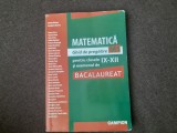 MATEMATICA GHID DE PREGATIRE CLASELE IX XII SI BACALAUREAT MARIUS BURTEA