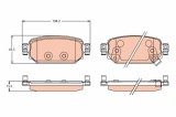TRW GDB2172 set placute frana,frana disc