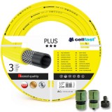 Furtun de gradina, 3 straturi,&nbsp;+ cadou 2 cuple, 1 adaptor, 1/2&quot;, 25 m,&nbsp;Cellfast Plus GartenVIP DiyLine