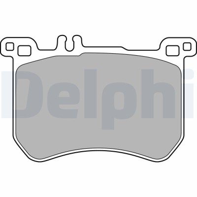 DELPHI LP2507 set placute frana,frana disc foto