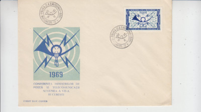 FDCR - Conferinta ministrilor de posta si telecomunicatii - LP700 - an 1969 foto