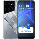 Telefon mobil Tecno Pova 5 Pro 5G, 256GB, 8GB RAM, Dual SIM, Silver Fantasy