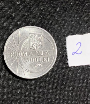 Moneda 500 lei 1999 eclipsa necirculata foto