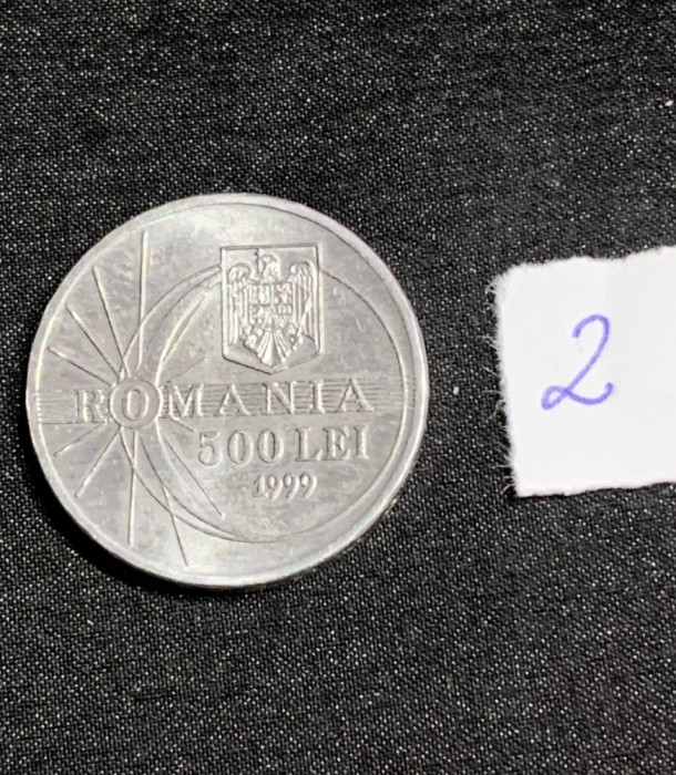 Moneda 500 lei 1999 eclipsa necirculata