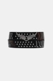 ZADIG&amp;VOLTAIRE curea de piele culoarea negru, LWBT01345