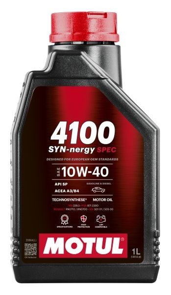 Ulei motor Motul 4100 SYN-nergy SPEC 10W40 1L 4100 SYN-NER S 10W40 1L