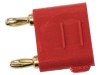 Conector Banana 3mm Mueller Rosu, 5A, Izolatie ABS, Placare Aurita, Cupru Beriliu, Laborator