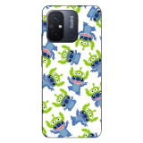 Husa compatibila cu Xiaomi Redmi 12C Silicon Gel Tpu Model Stitch Pattern With Green Alien