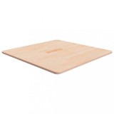 Blat masa patrat stejar masiv 70x70x1.5cm vidaXL - lemn netratat, maro, rustic, universal