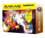 Joc de constructie magnetic - 62 piese PlayLearn Toys, MAGPLAYER