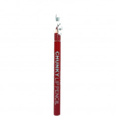 Creion De Buze Technic Chunky Lip Pencil cu ascutitoare, Dark Red foto