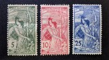 Elveția (Helvetia) 1900 - Set Complet "Jubileul de 25 de Ani al Uniunii Poștale Universale (UPU)" (5, 10, 25 Rappen) - Cod: -OD1