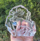 GREUTATE VINTAGE PENTRU BIROU DIN CRISTAL MASIV, MODEL CU ELAN