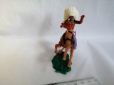 bnk jc Figurina de plastic - indian calare - Hong Kong - copie dupa Timpo