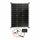 Panou solar monocristalin, 50W, cu regulator de incarcare