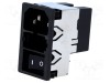 Conector alimentare AC soclu tată 2A 250V SCHURTER C14 KMF