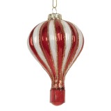 Cumpara ieftin Set 6 ornamente brad Craciun Balon Zburator sticla multicolora &Oslash; 6x9 cm